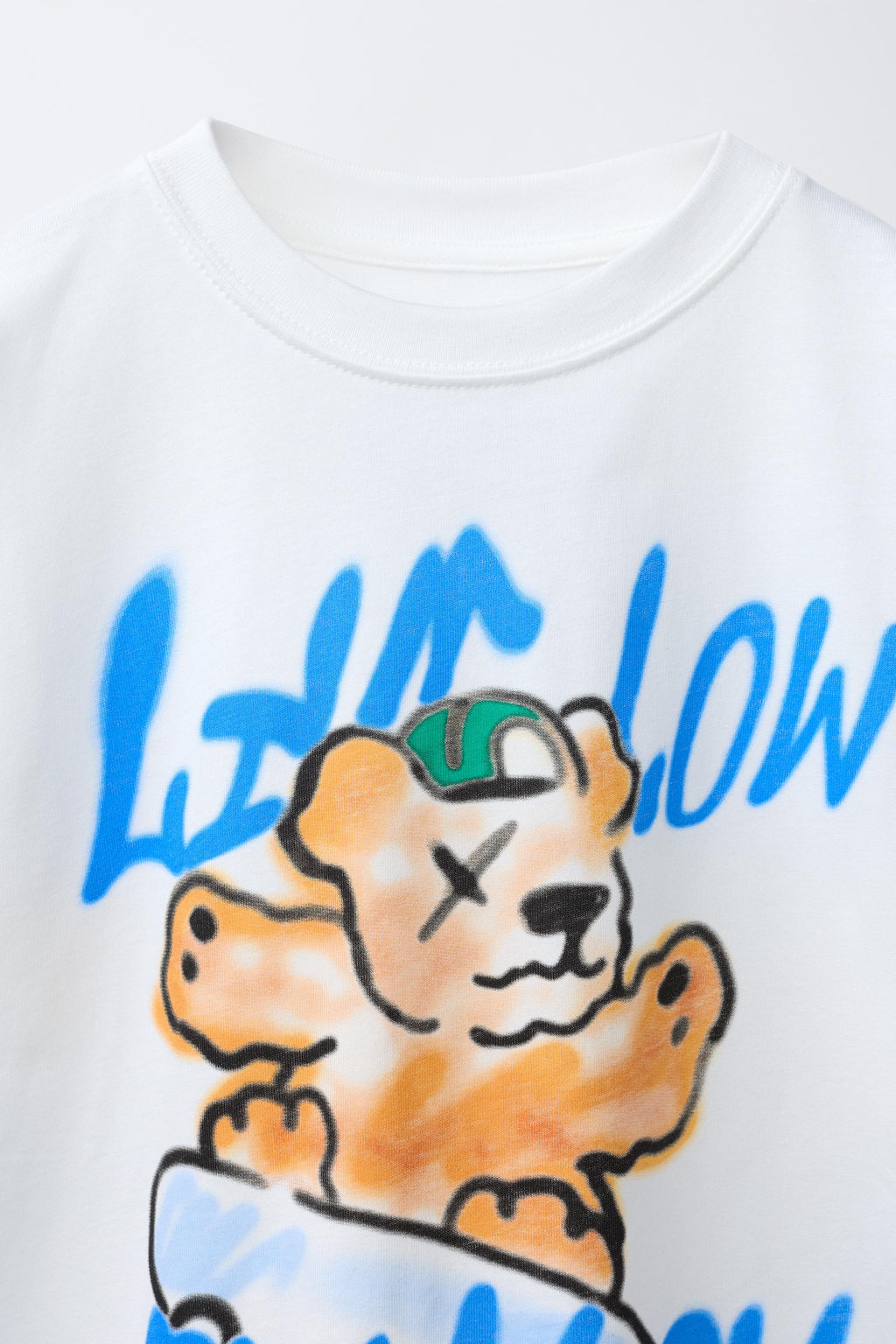 CAMISETA ESTAMPADA OSO / Blanco roto - Zara фото 3