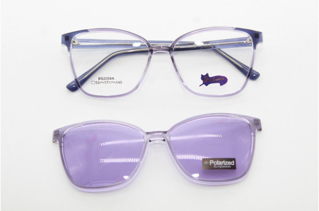 Оправа Bosiyan 2058 53-17-145 C3 с насадкой Polarized