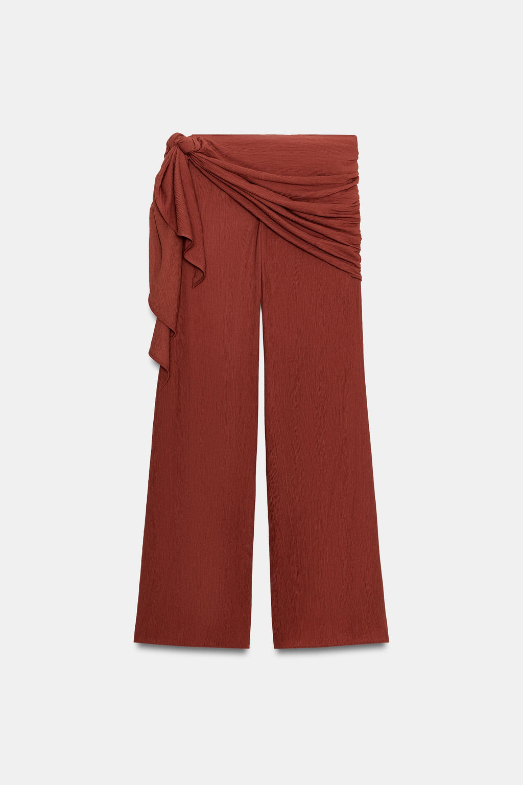 PANTAL?N ANCHO PA?UELO / Terracota - Zara фото 10