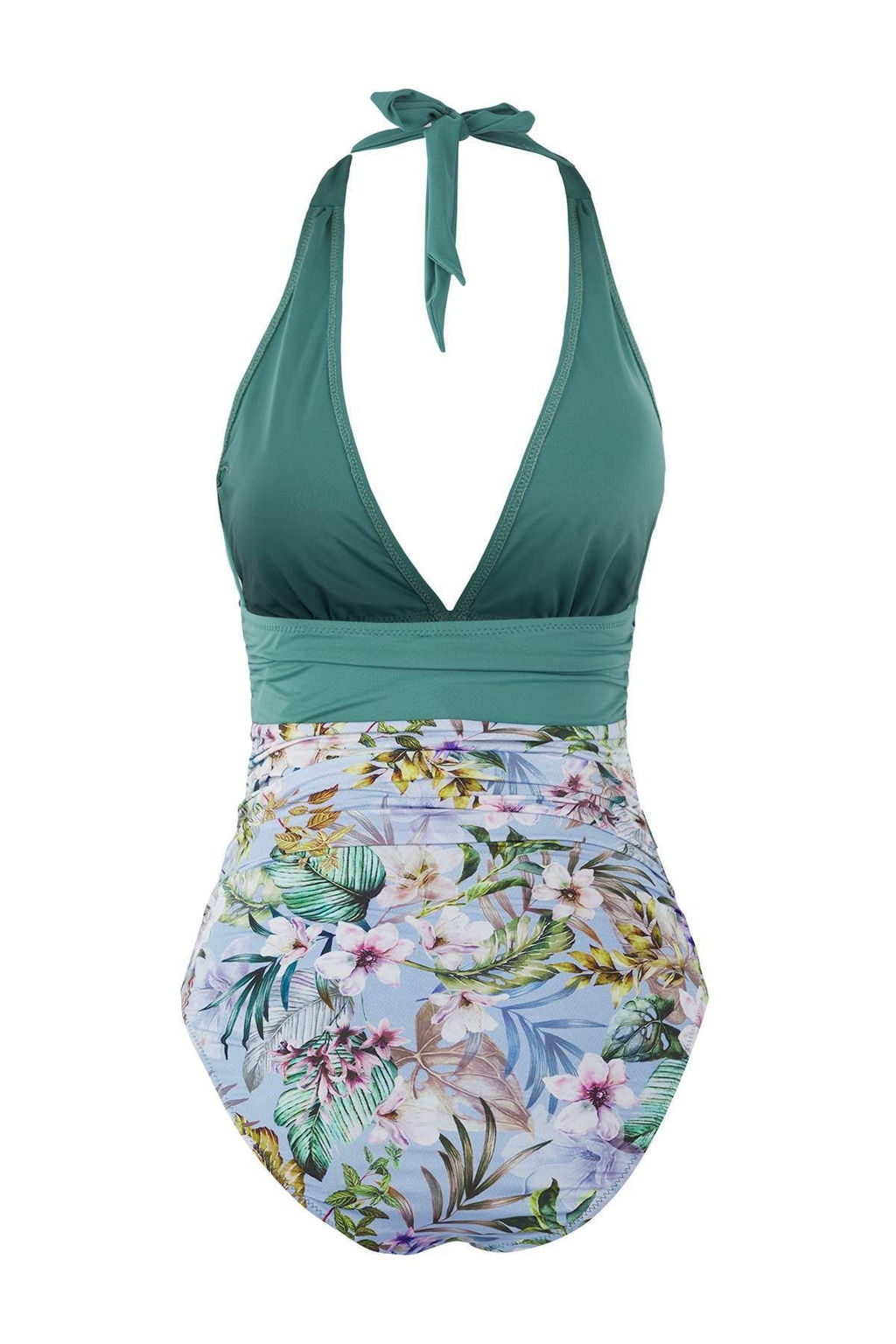 Cicek Desenli Derin V Buzgulu Mayo TBESS25MA00134 - Trendyolmilla фото 6