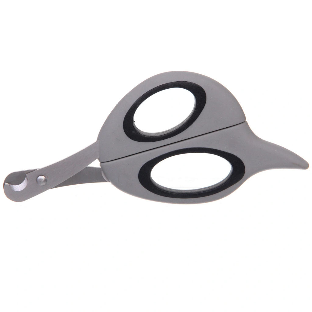 Цена за 2 шт. Когтерез с упором для пальца для животных "ПРЕМИУМ - МОЙ БРО", прорезиненная ручка, цвет серый/черный, 7.1*15.3см