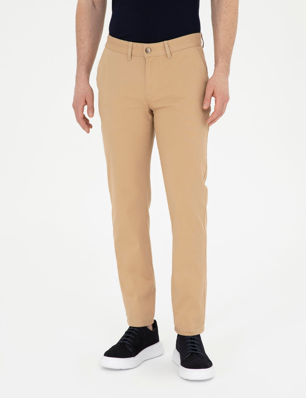 Camel Regular Fit Kanvas Pantolon - Pierre cardin фото 2