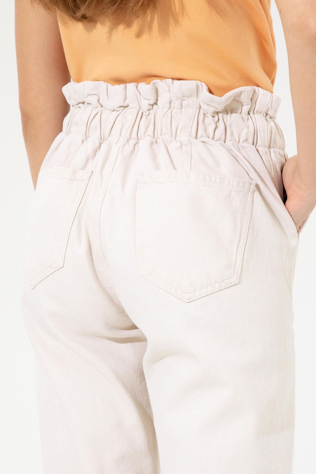 Женские бежевые джинсовые брюки - U.s. polo assn фото 7