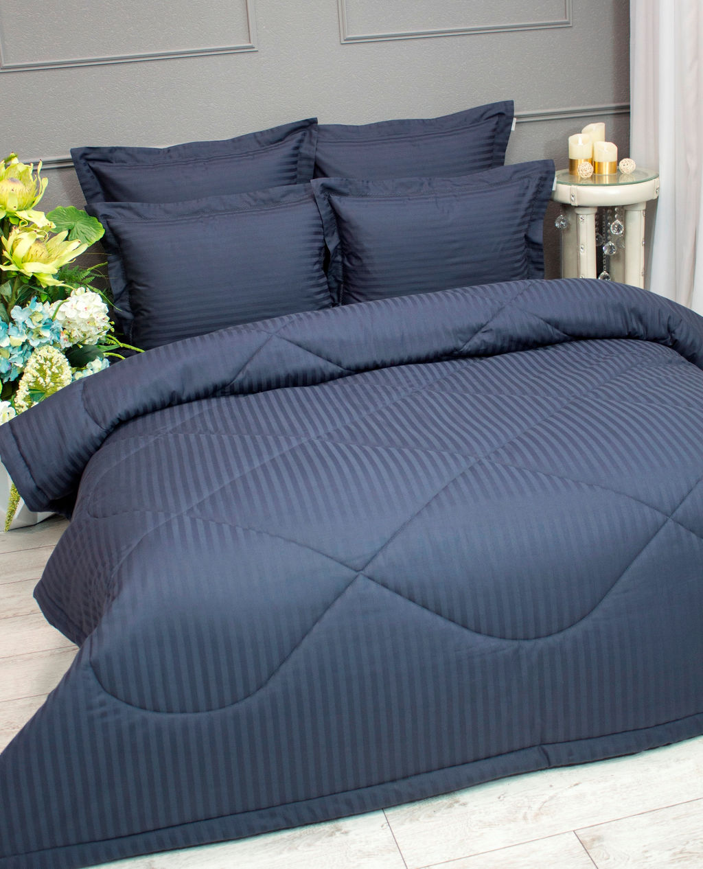 Hotel (индиго платина) Cotton комплект - Veronica franco фото 2