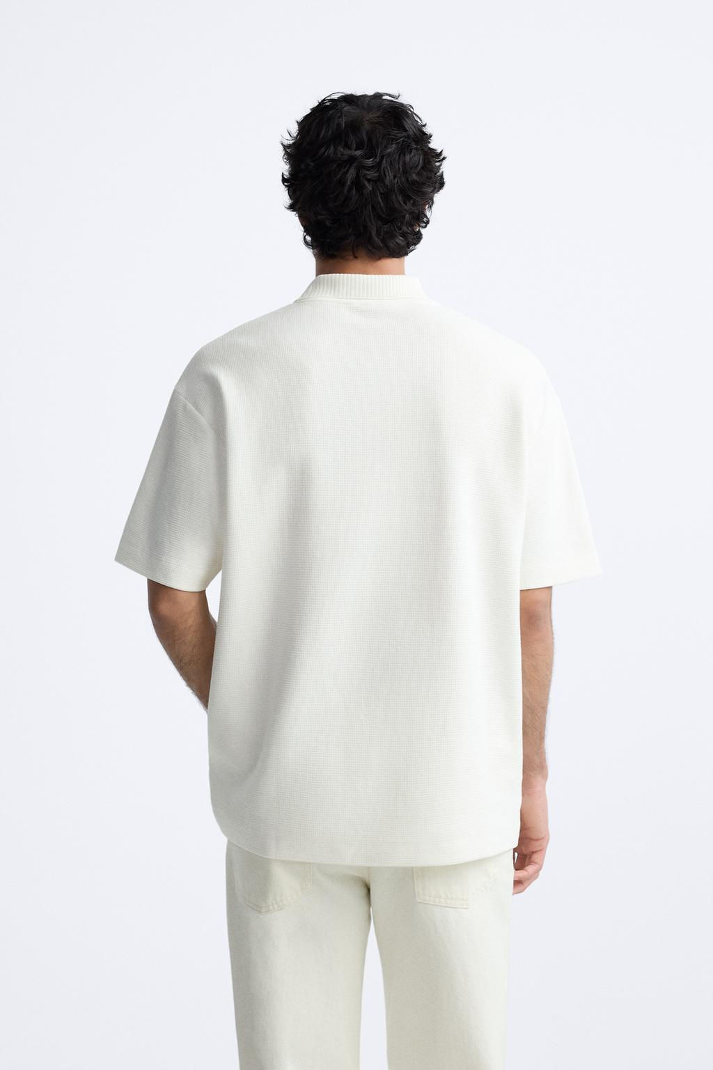 TEXTURED POLO SHIRT - Zara фото 3