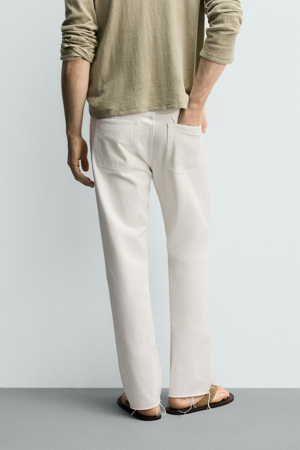 JEANS STRAIGHT FIT / Blanco - Zara фото 3