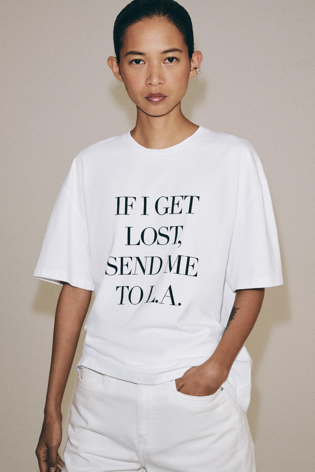 RIPPED T-SHIRT KATE MOSS X ZARA  фото 5