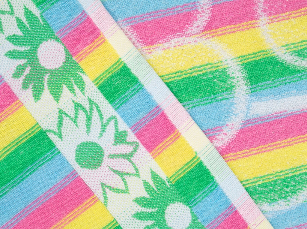 Полотенце махровое 6с102.411ж1 Радость(св.радужка) 67х150см