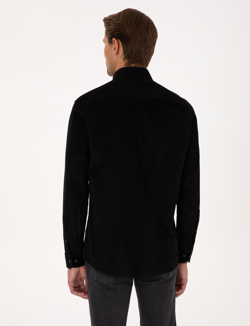 Siyah Regular Fit Uzun Kollu G_mlek - Pierre cardin фото 5