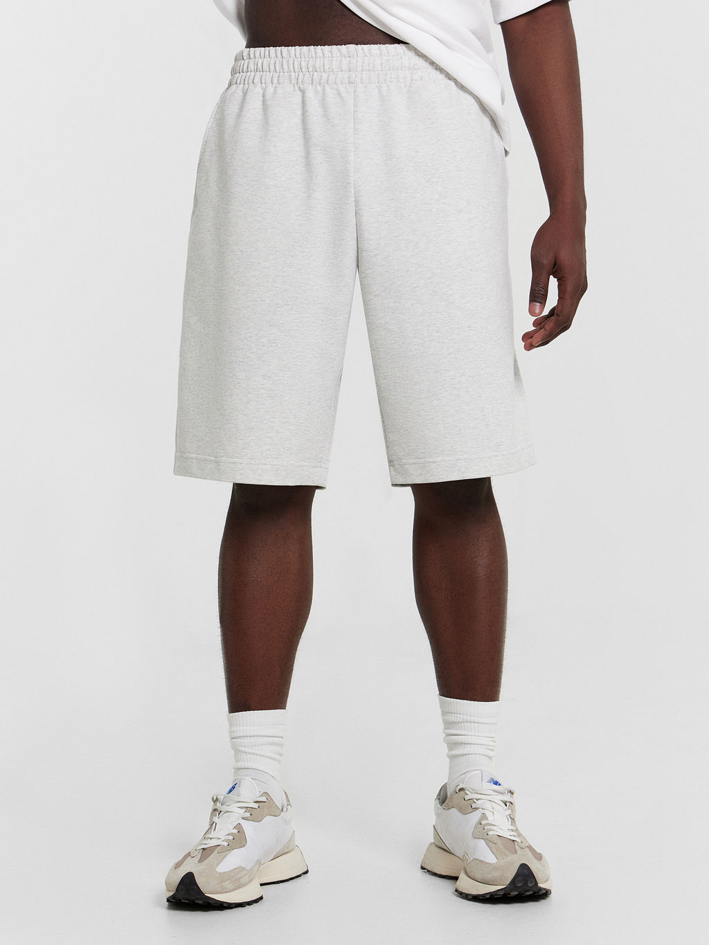 Шорты мужские серые серый меланж 4306-А 131091