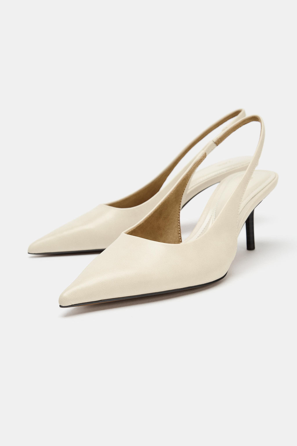 ZAPATO DESTALONADO TAC?N / Blanco Crudo - Zara фото 4