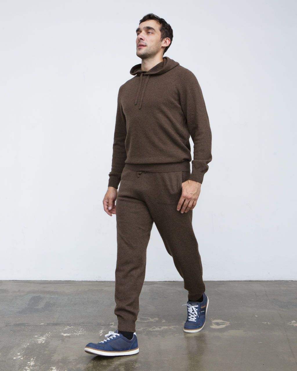 Брюки из пуха яка 05120 коричневые