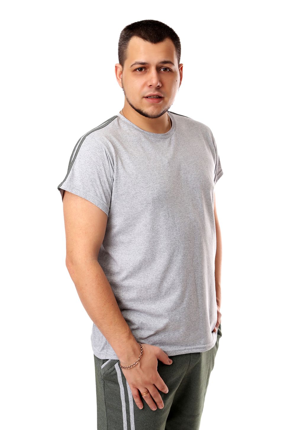 Футболка с лампасом - Марлен фото 2