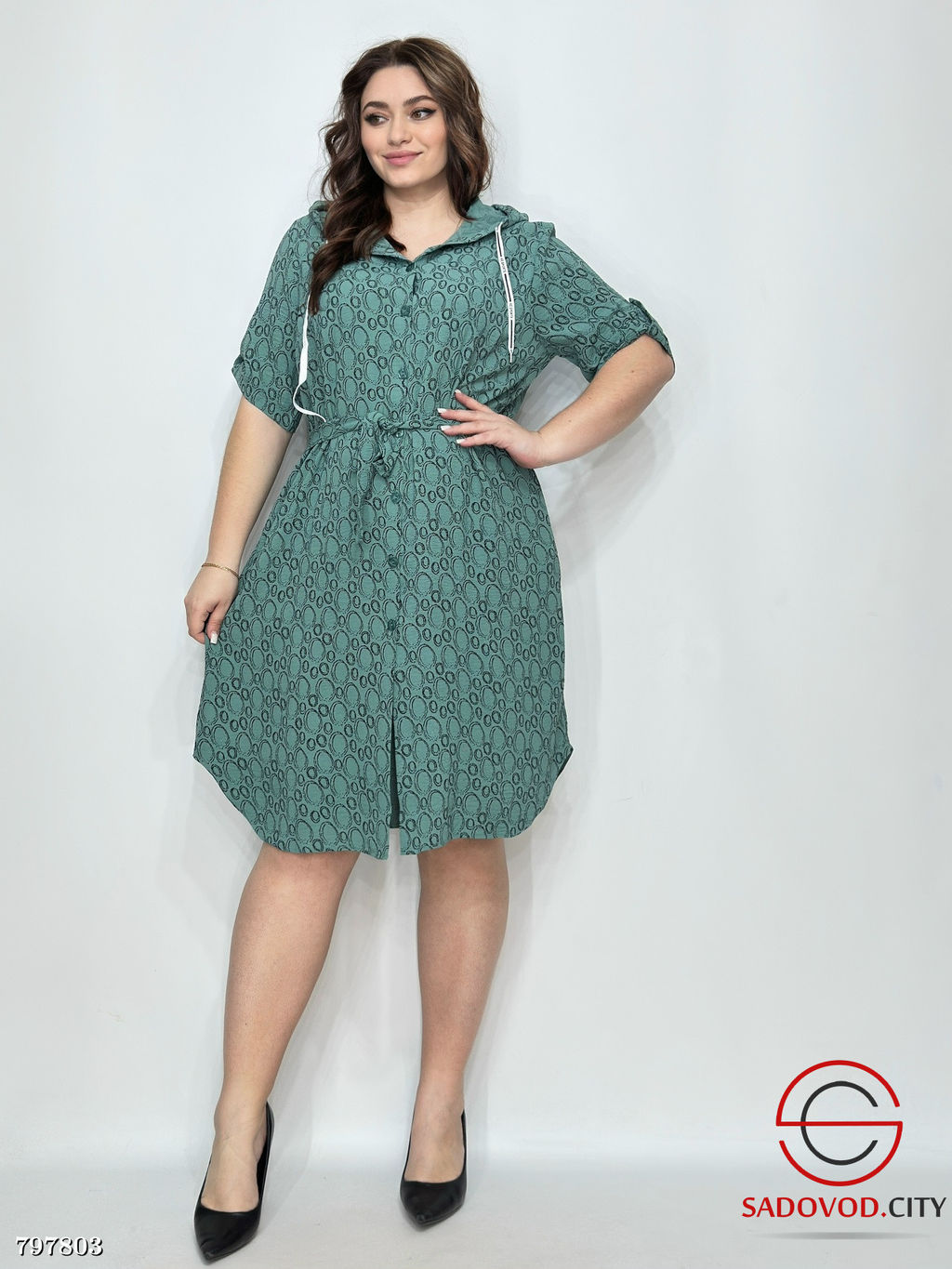 платье женское с капюшоном - Bruno фото 2