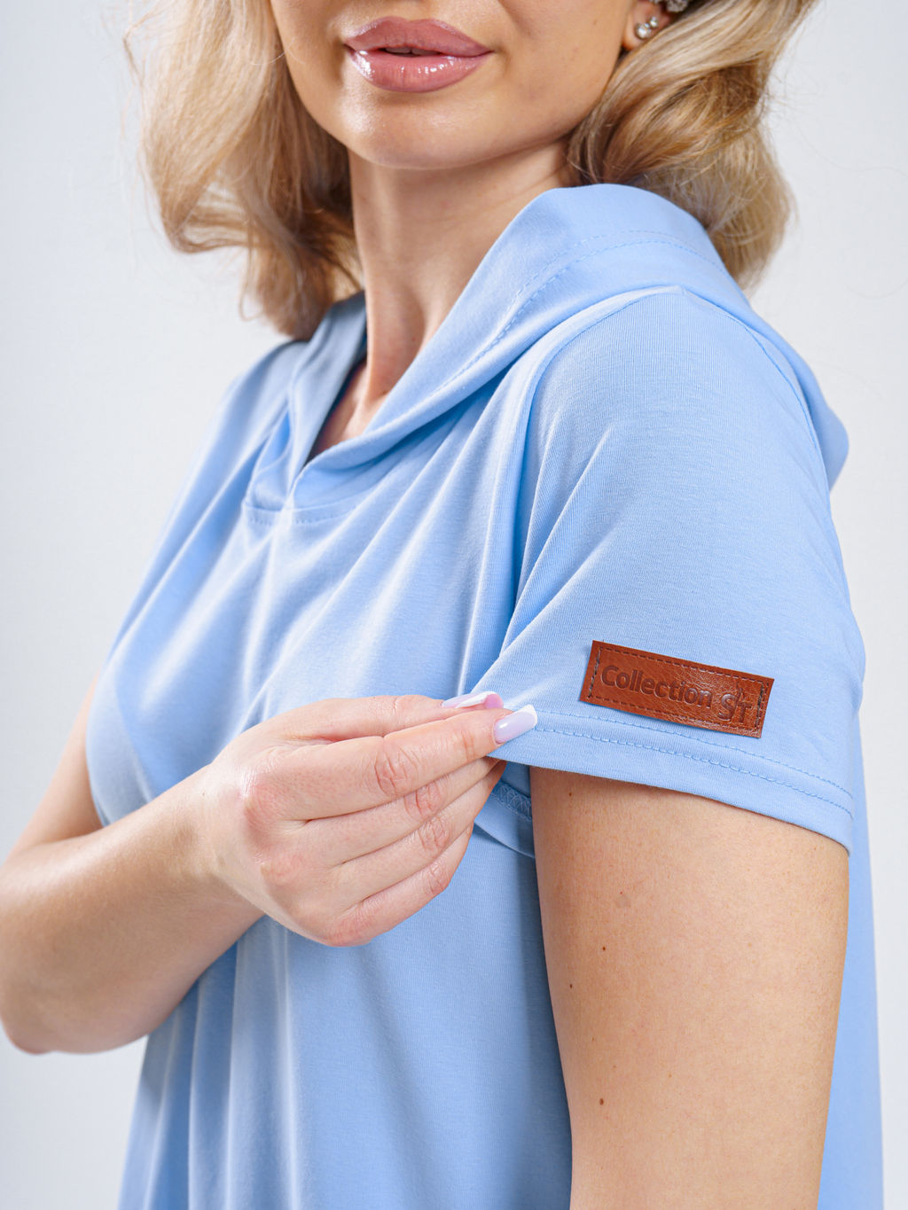 970 Платье-мантия из турецкого хлопка с лайкрой пенье - Svetekst фото 10