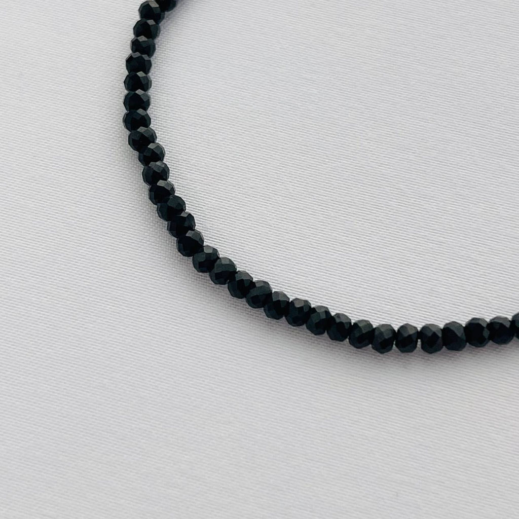Браслет из Шпинели черной огранка