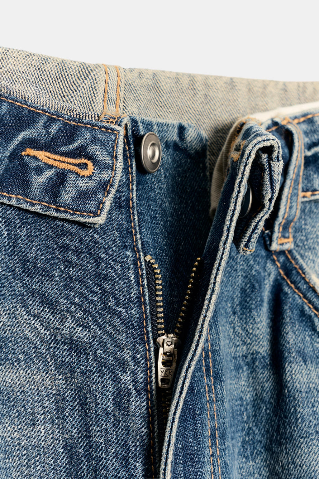 JEANS CINTURA DOBLADA TRF TIRO MEDIO / Azul - Zara фото 8