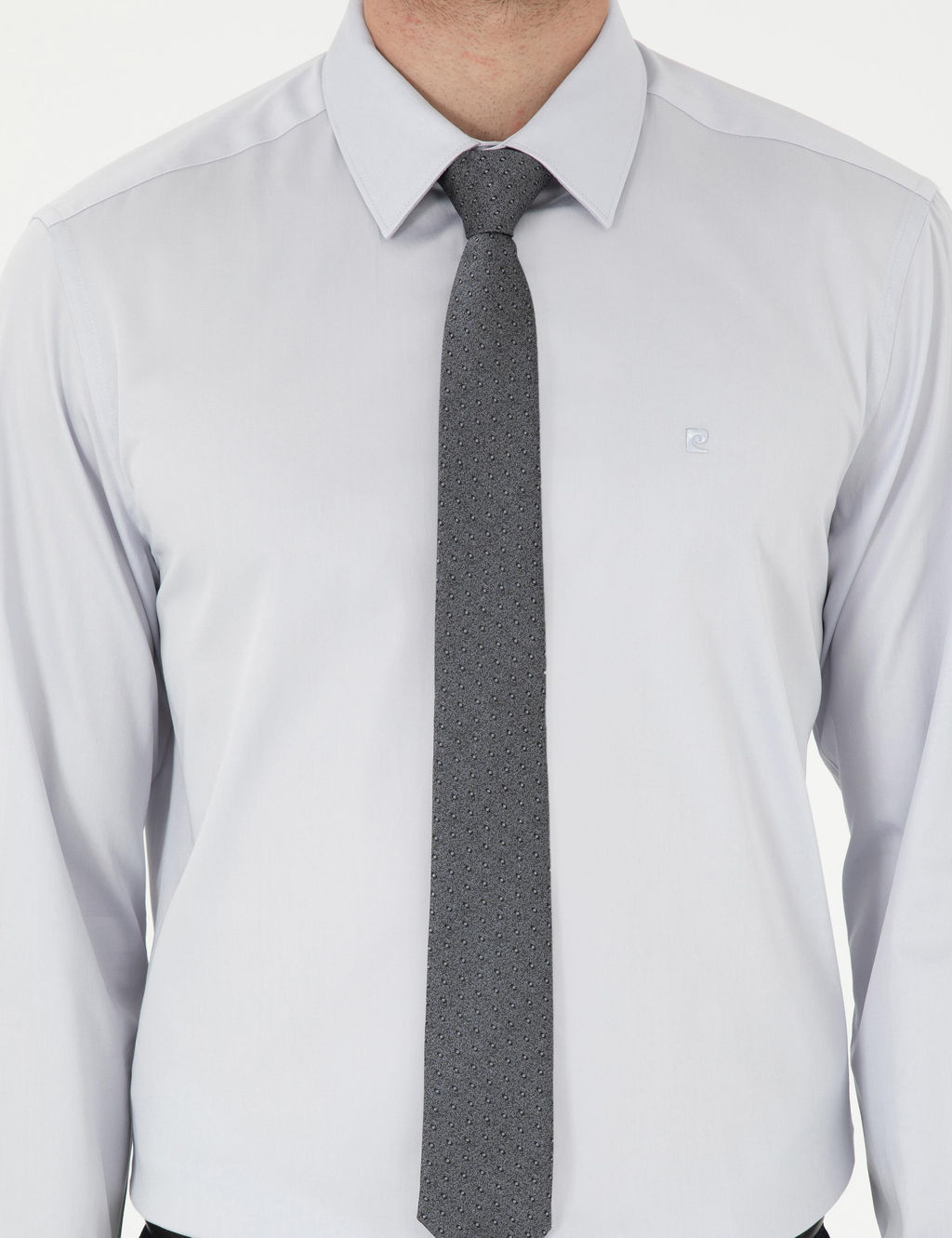 Gri Slim Fit Uzun Kollu Basic G_mlek - Pierre cardin фото 6