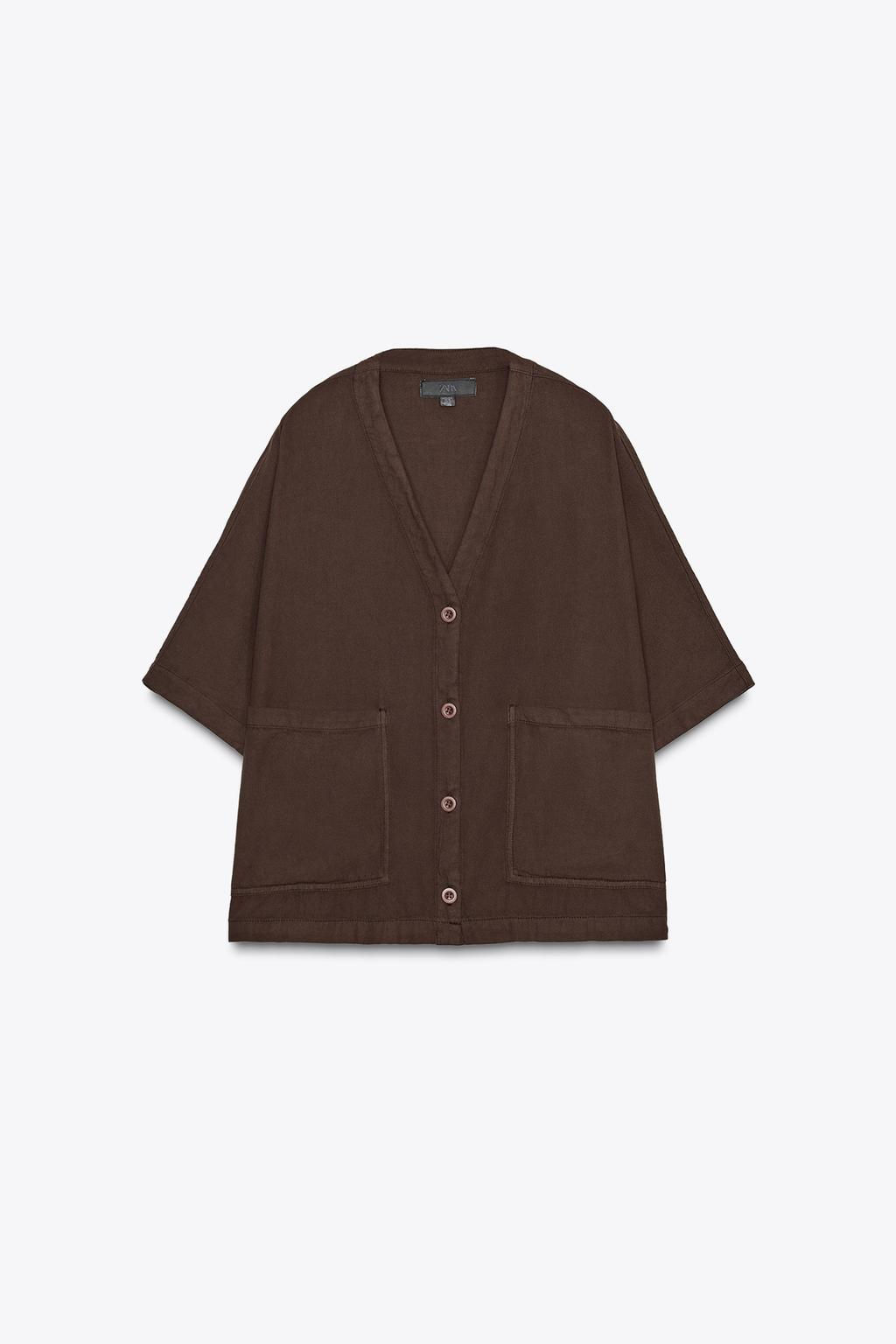 RELAXED SHIRT ZW COLLECTION - Zara фото 4