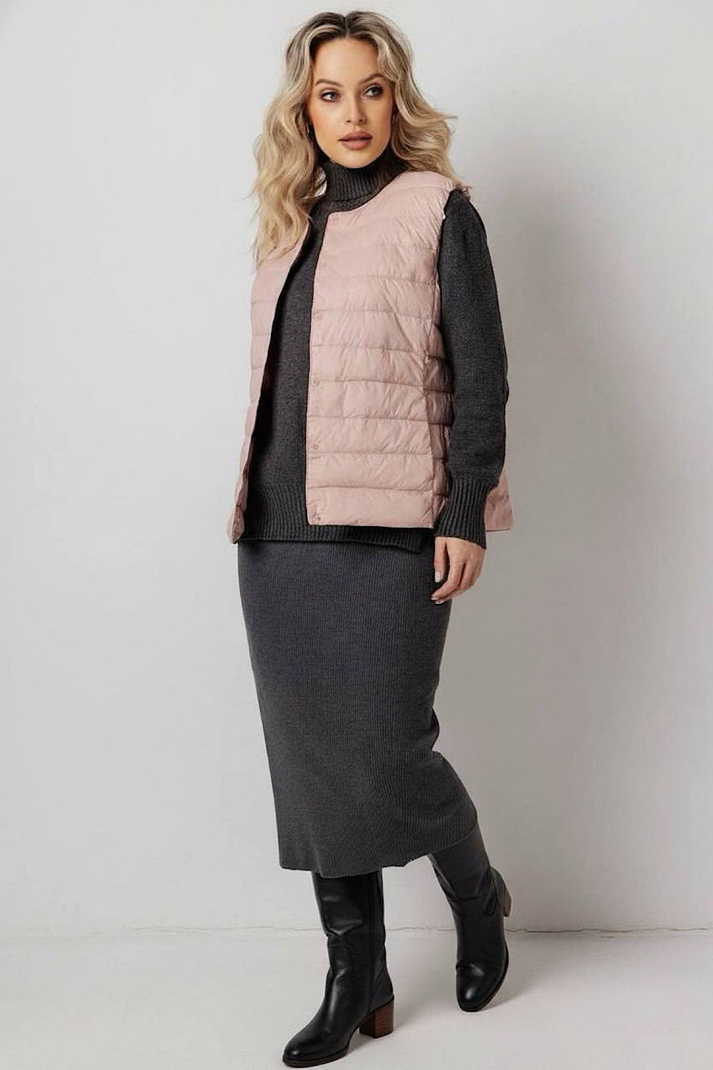 Жилет женский 2204/03/Светло-розовый - Rise фото 8