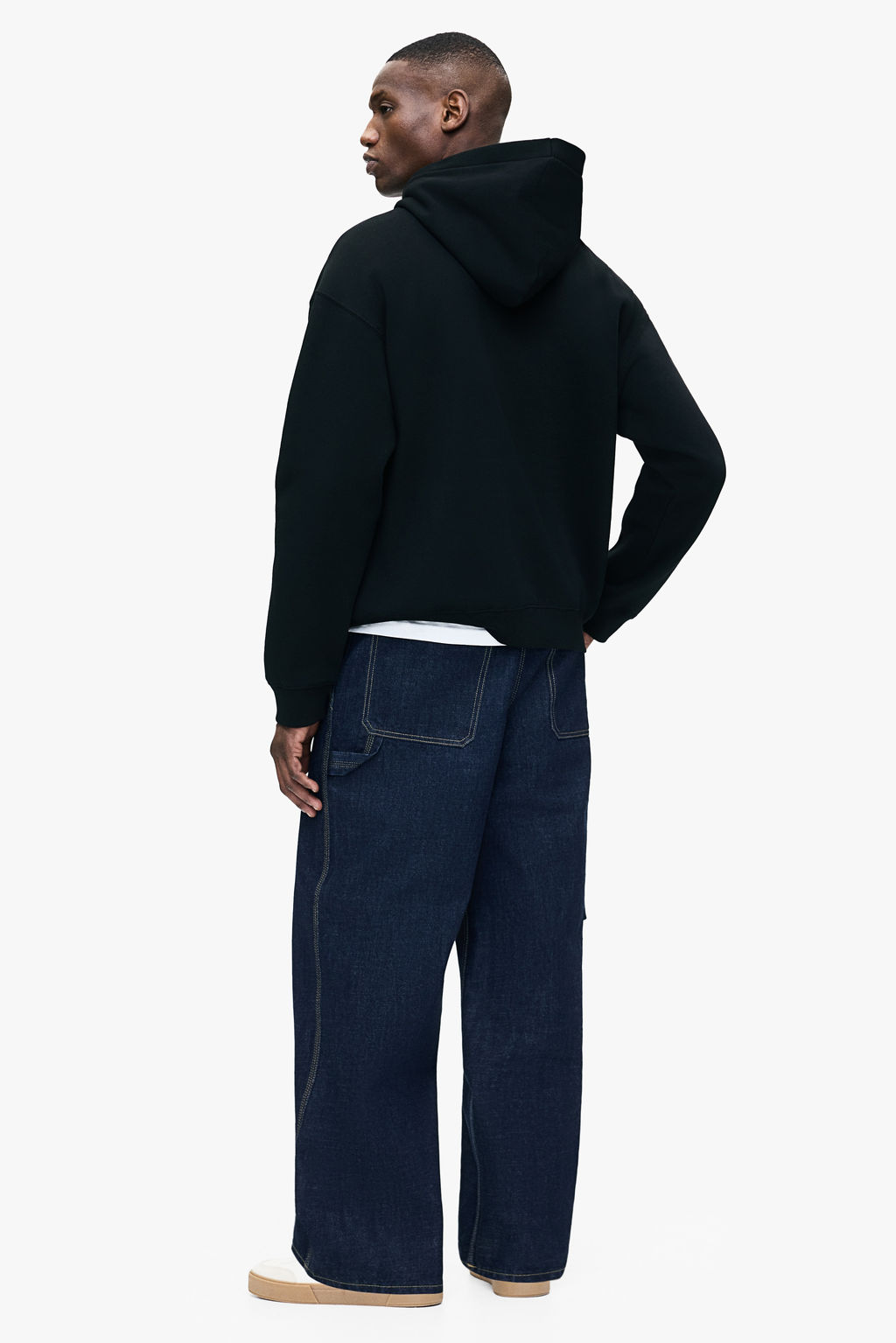 Sudadera estampada con capucha Loose Fit - H&m фото 8