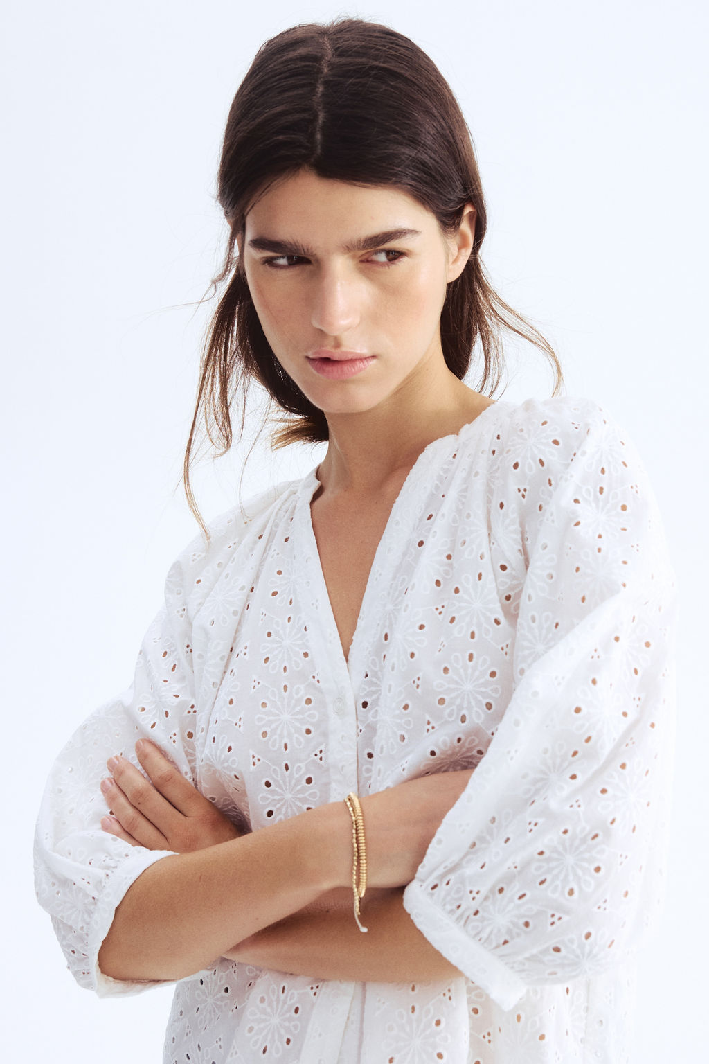 Blusa con bordado ingl?s - H&m фото 5