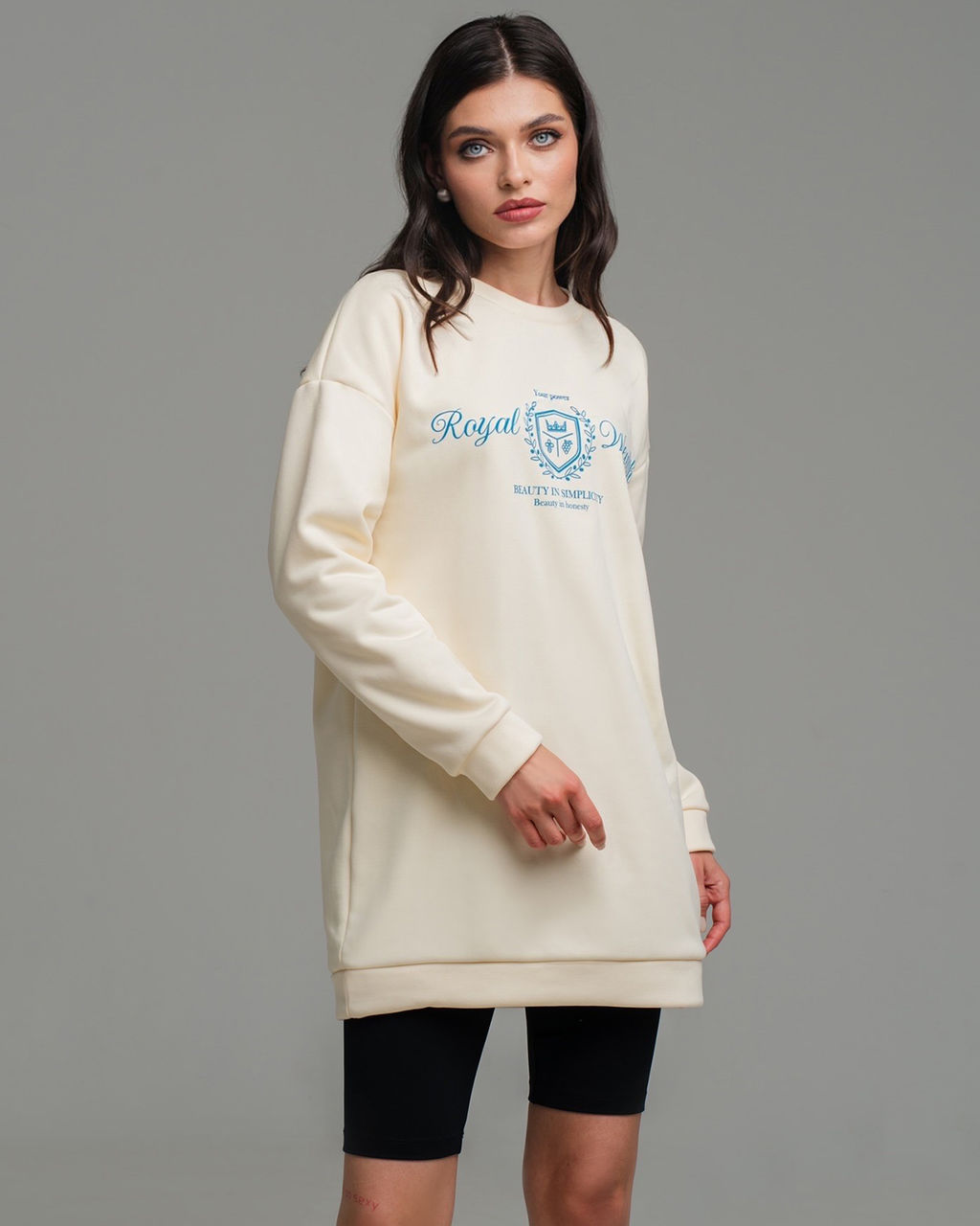 Свитшот удлинённый из флиса USF002 - Sahar art lab фото 2
