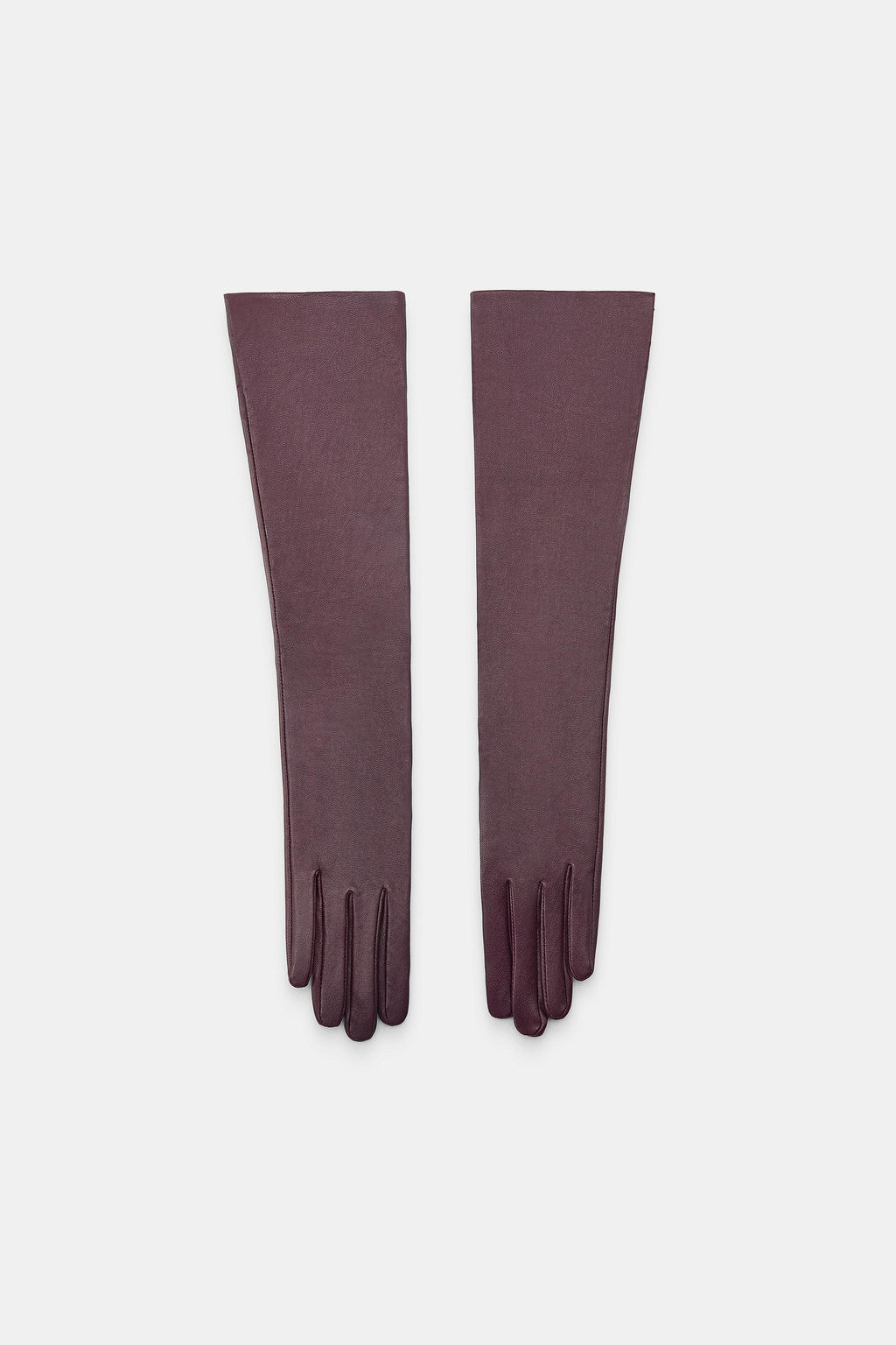 100% LEATHER LONG GLOVES - Zara фото 2