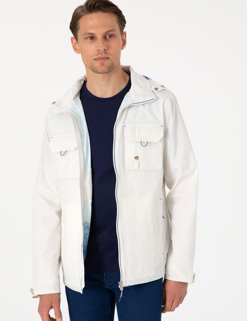 Ekru Kap__onlu Mont - Pierre cardin фото 3