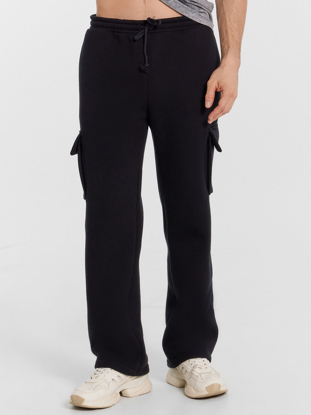 Брюки мужские карго в черном цвете черный 181271 - Mark formelle фото 2