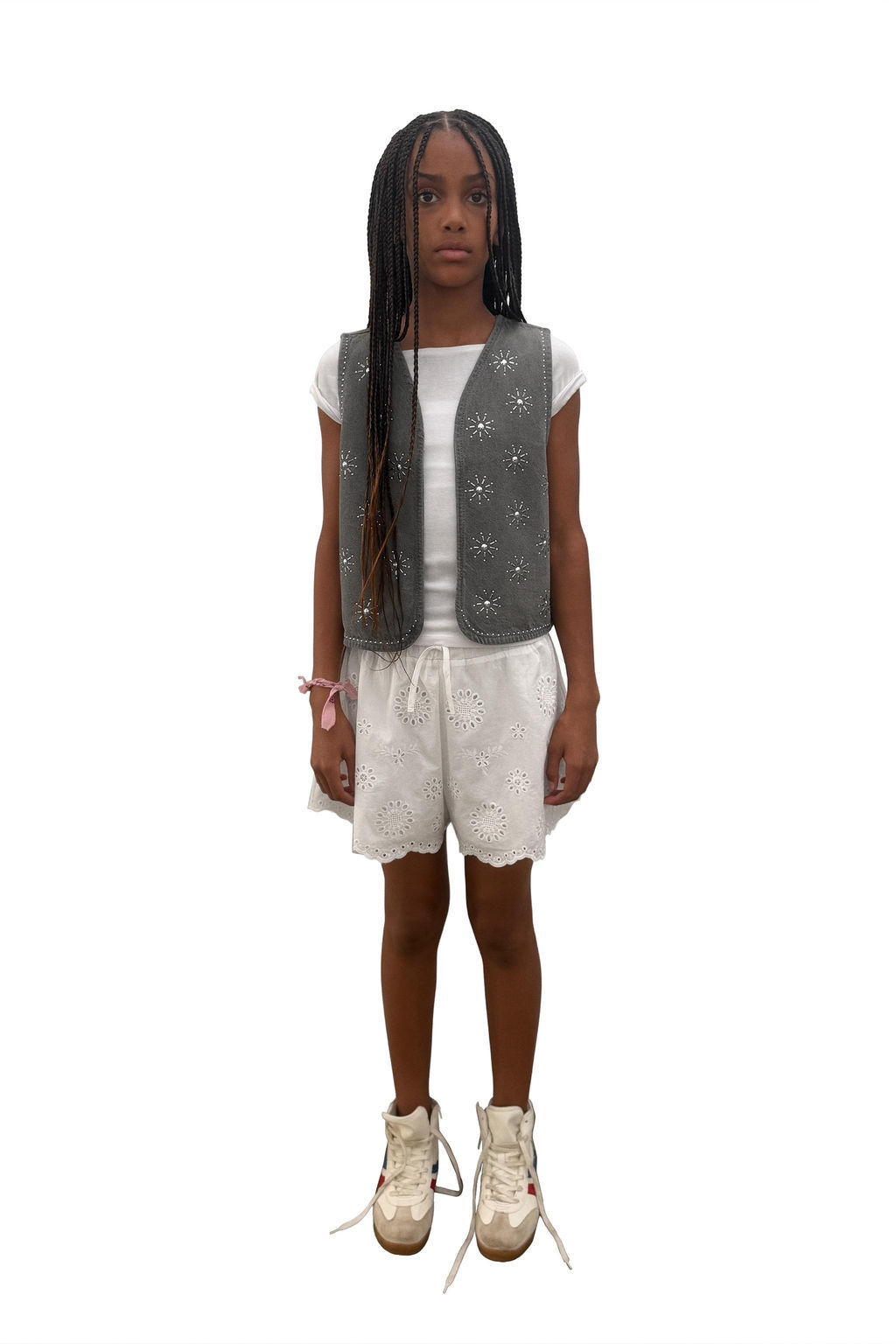 CHALECO DENIM STRASS / Gris antracita - Zara фото 6