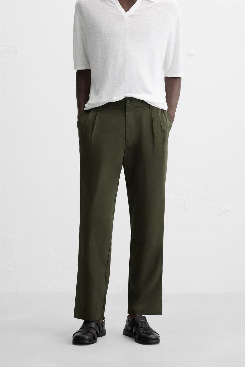 LIGHTWEIGHT RELAXED FIT TROUSERS - Zara фото 2