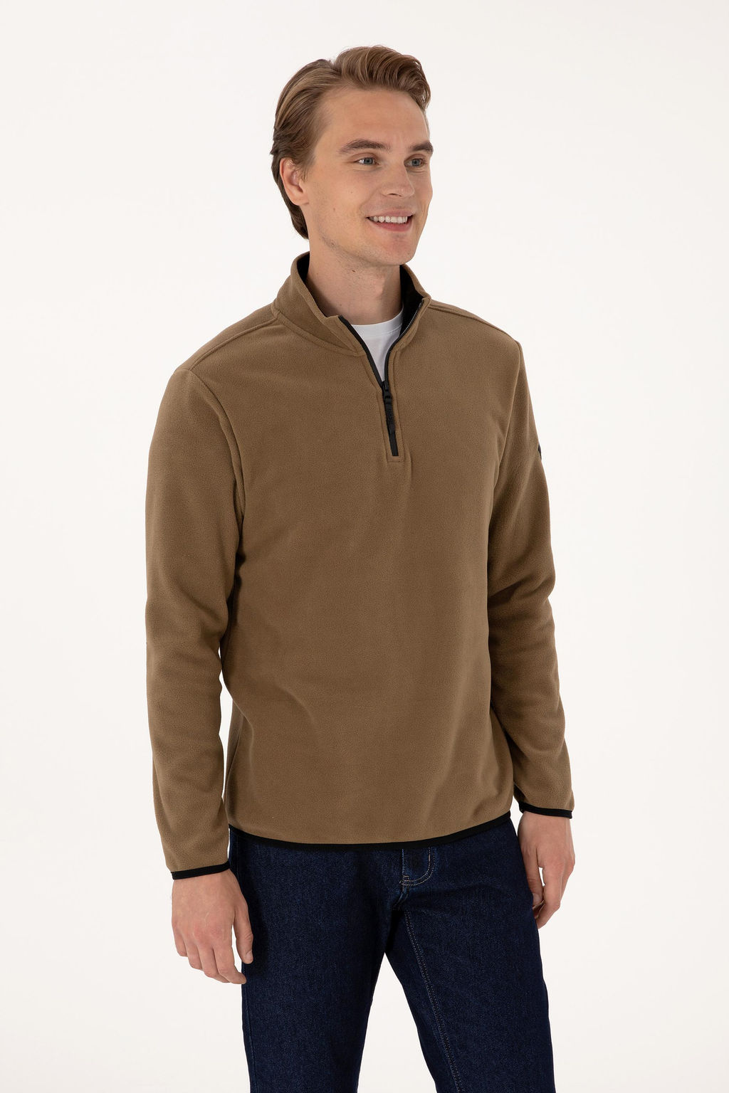 Erkek Haki Basic Sweatshirt Sepette S_rpriz _ndirim - U.s. polo assn фото 3