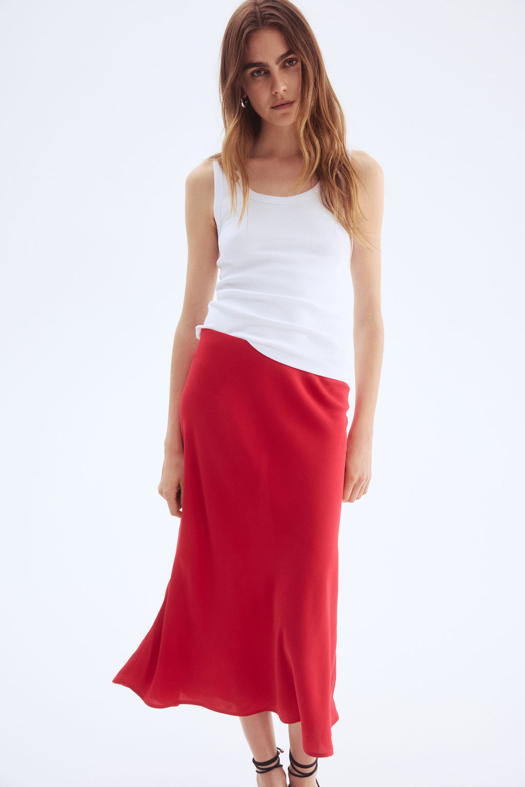 Falda lencera con vuelo - H&m фото 3