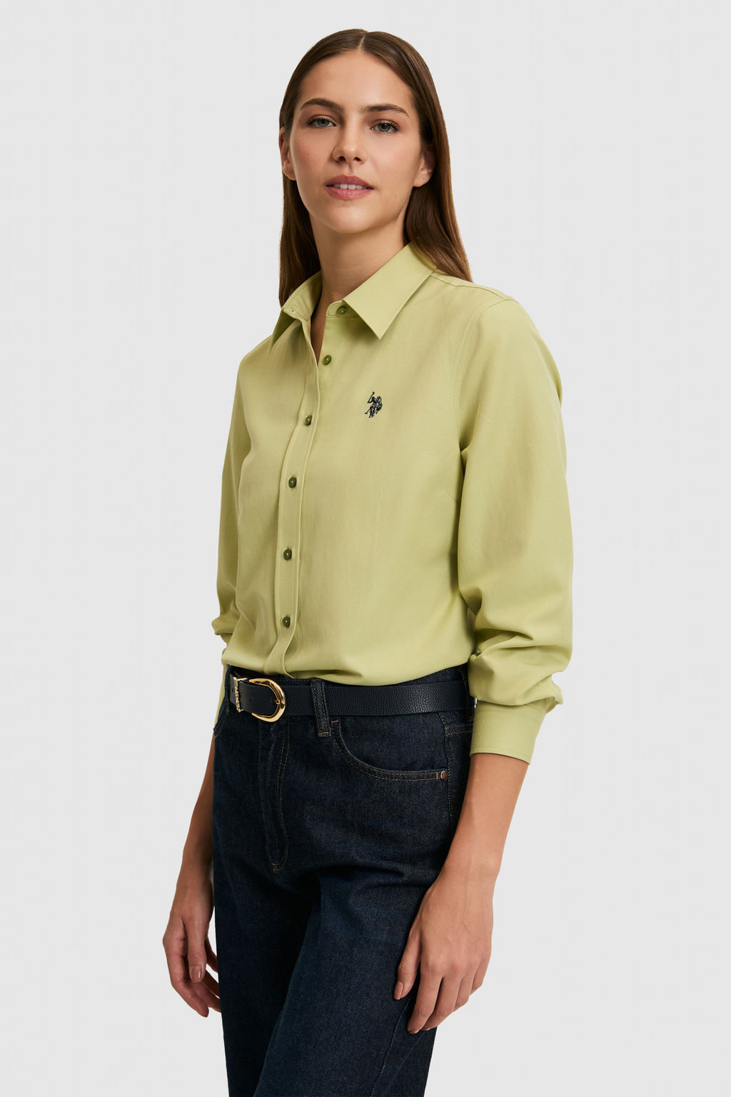 Kad_n Ye_il Uzun Kollu Basic G_mlek - U.s. polo assn фото 6