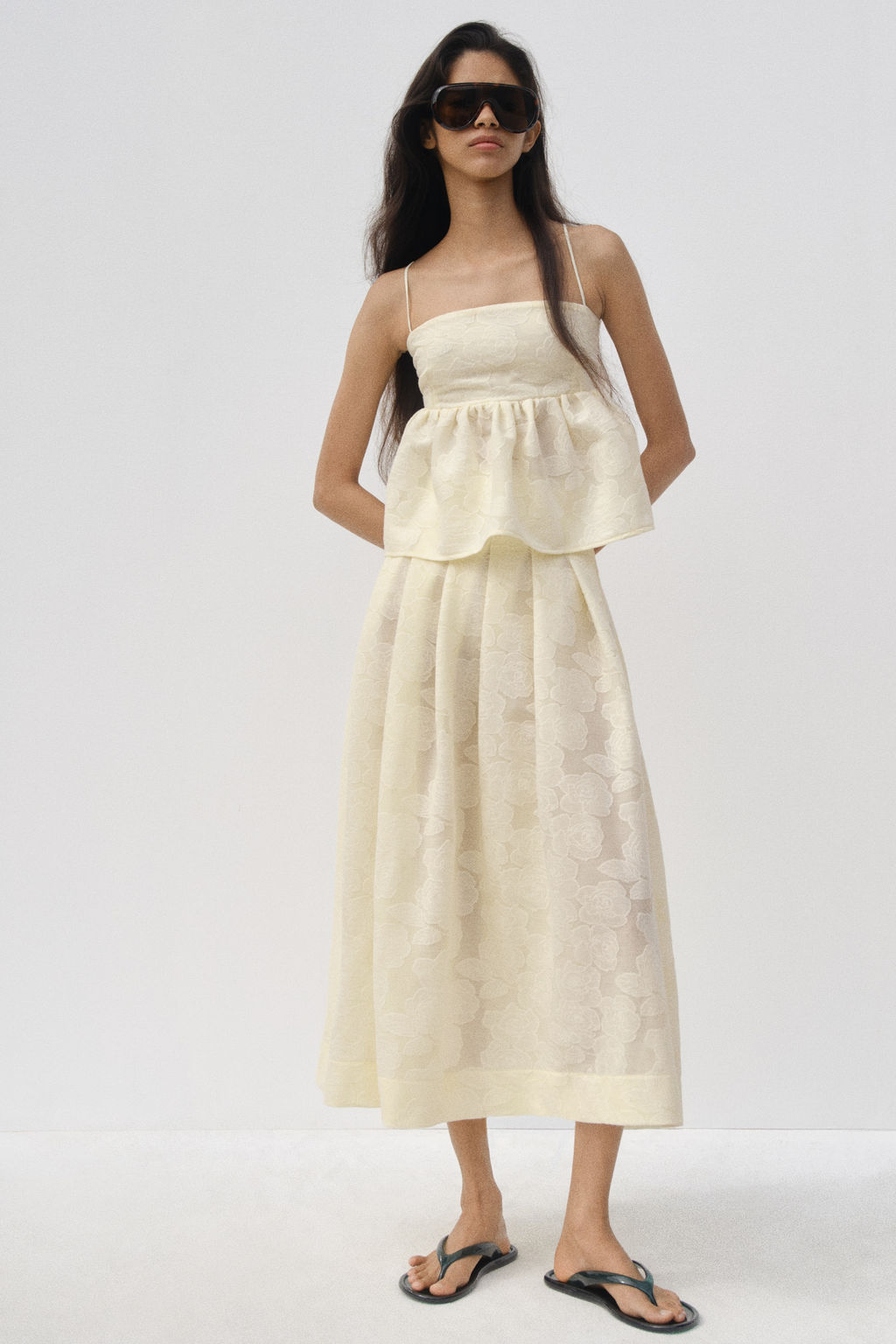 Top en tejido jacquard con peplum - H&m фото 5