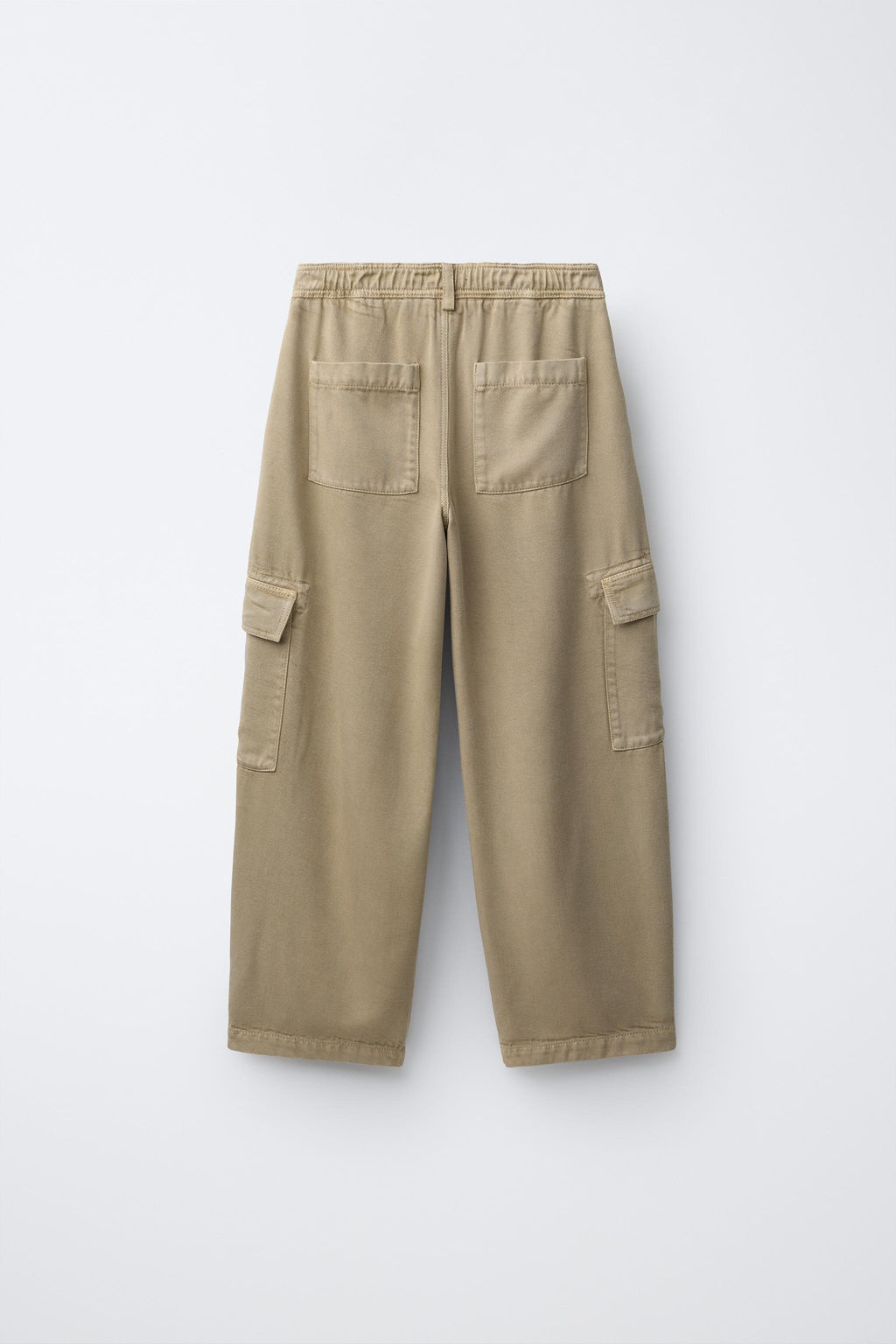 PANTAL?N FLUIDO CARGO BARREL / Beige - Zara фото 2