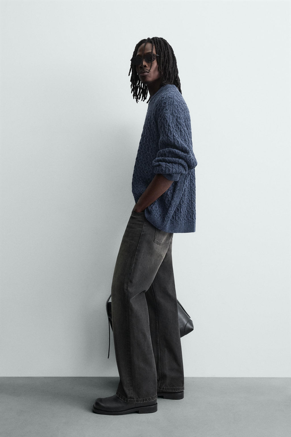 CABLE KNIT TEXTURED JUMPER - Zara фото 4