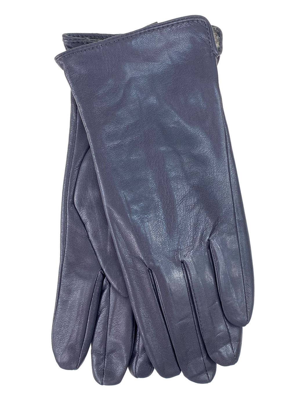 Элегантные женские перчатки из кожи и велюра, цвет шоколад - Greta фото 19