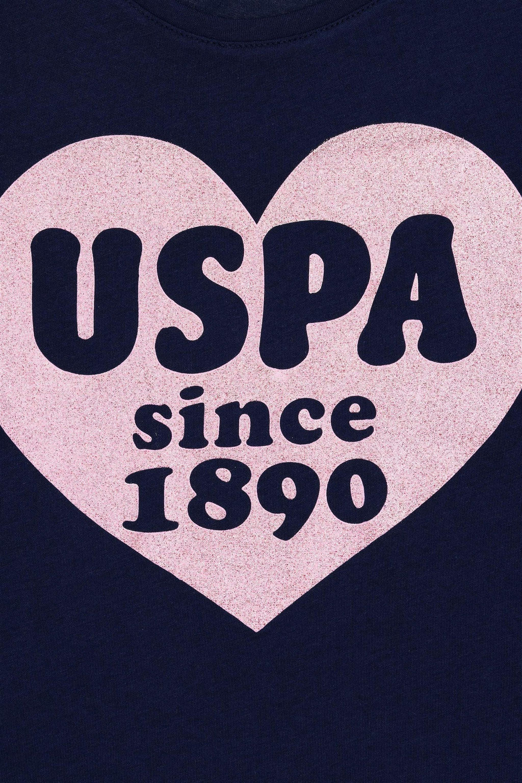 Темно-синяя футболка с круглым вырезом для девочек Неожиданная скидка в корзине - U.s. polo assn фото 3