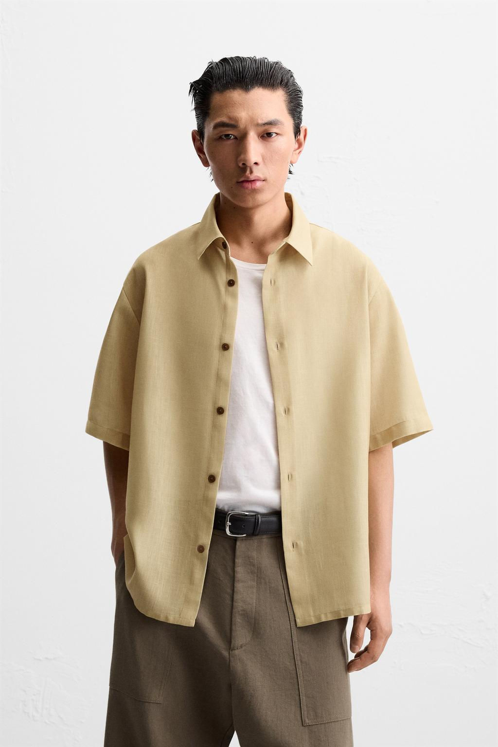 SHIRT WITH CONTRAST PRINT - Zara фото 2