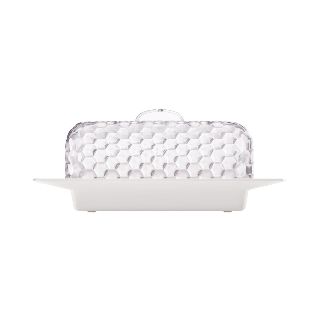 Цена за 2 шт. Масленка "Мозаика" (бело-прозрачный) М5571