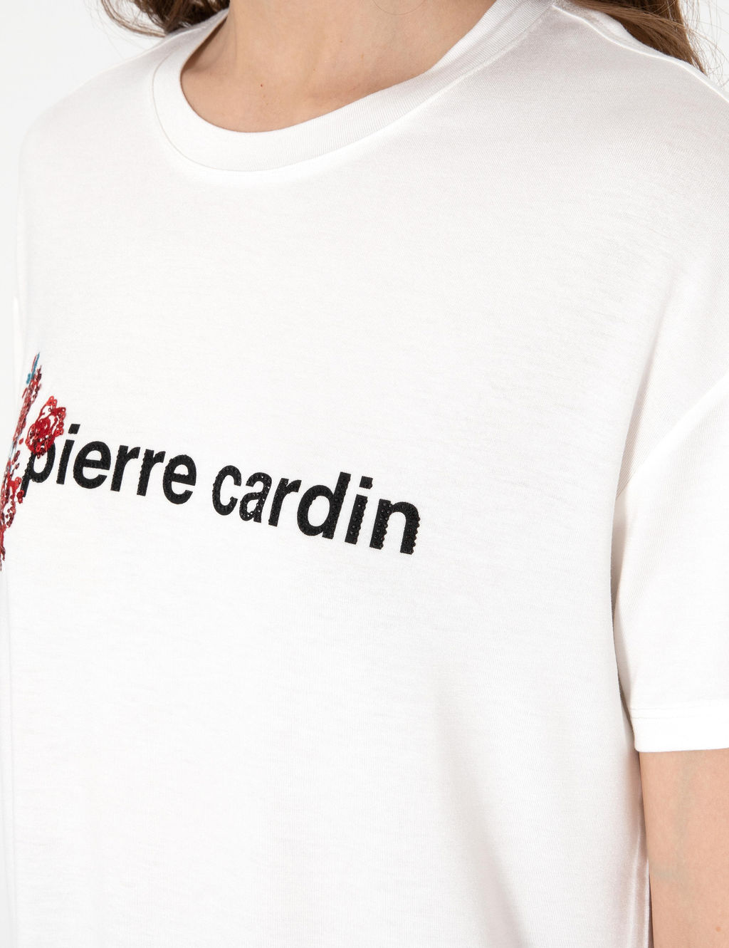 Beyaz Comfort Fit Ti__rt - Pierre cardin фото 7