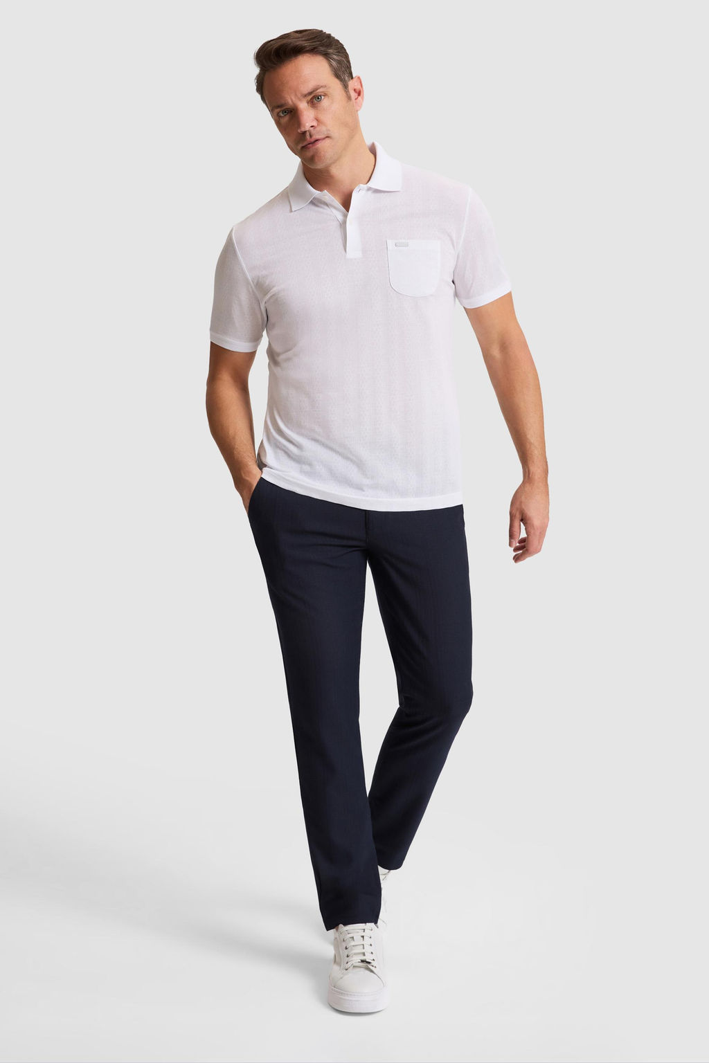 Erkek Beyaz Regular Fit Polo Yaka Ti__rt - U.s. polo assn фото 4
