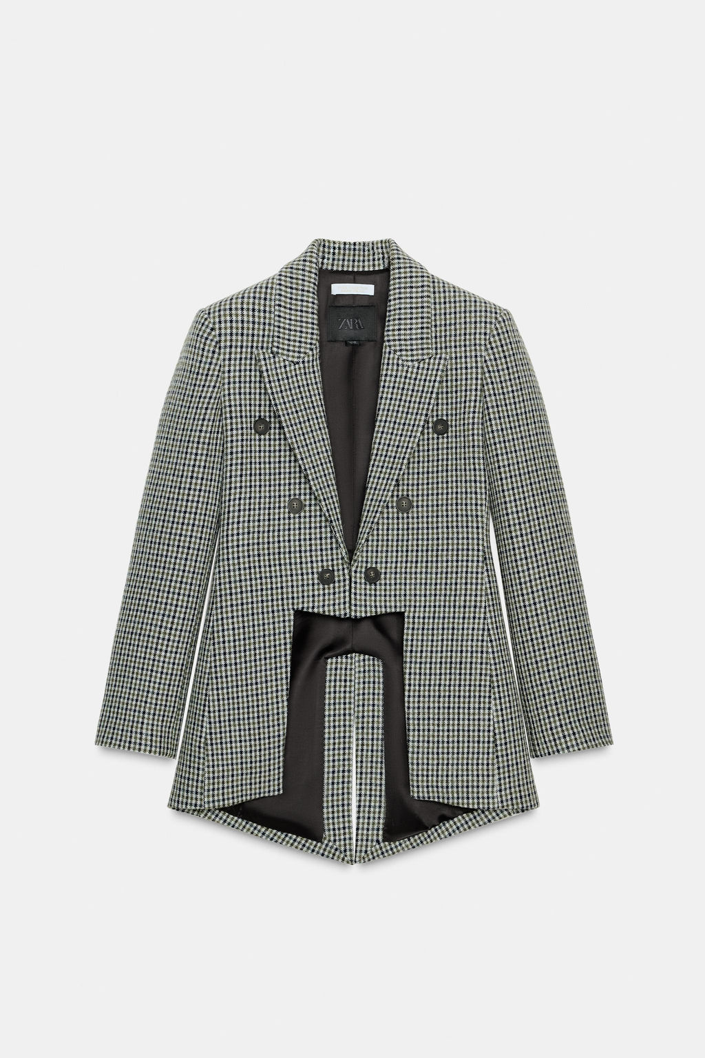 ASYMMETRIC CHECK BLAZER WITH WOOL ZW COLLECTION LIMITED EDITION - Zara фото 7