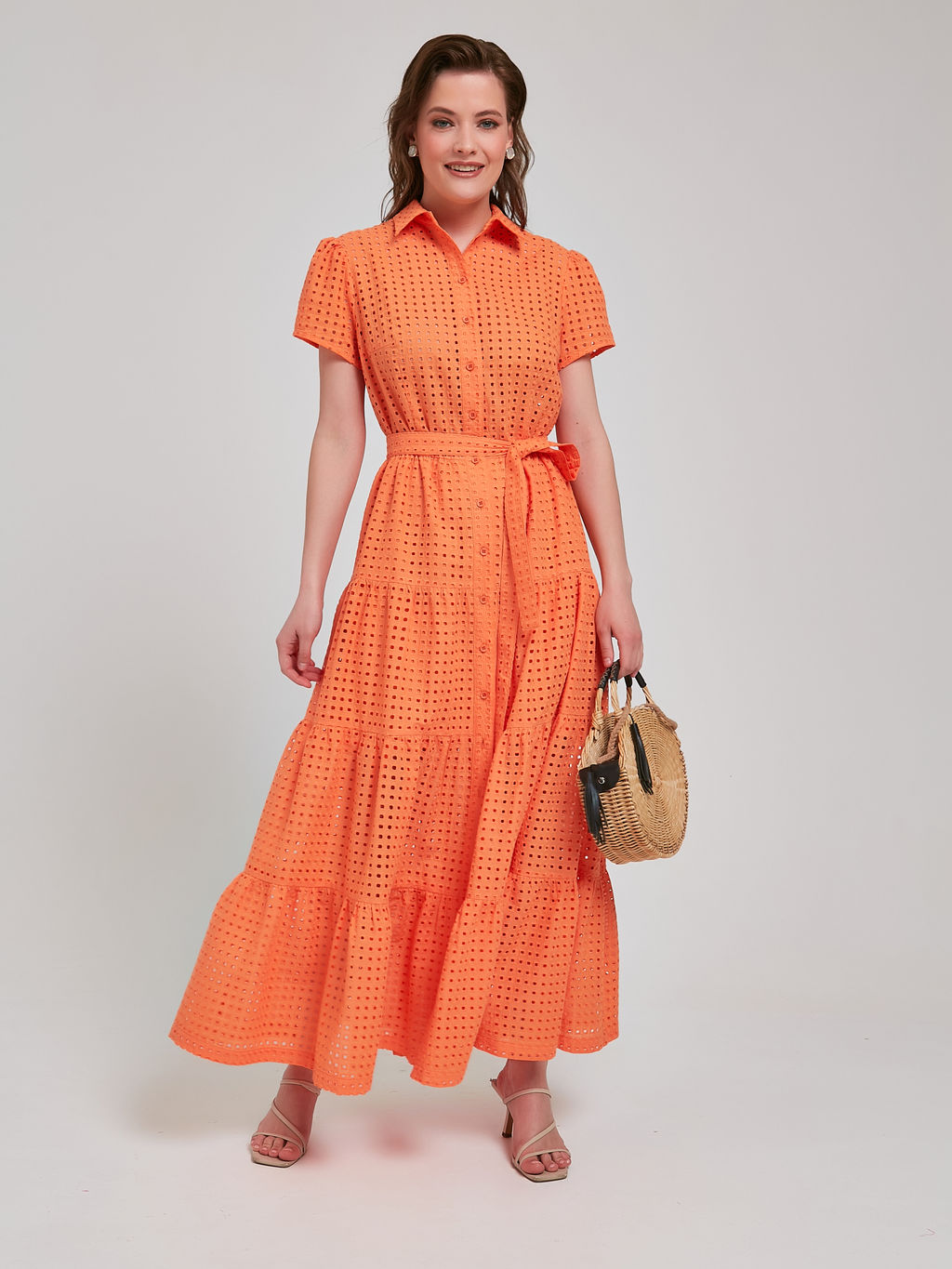 Платье макси из шитья - Stilla фото 3