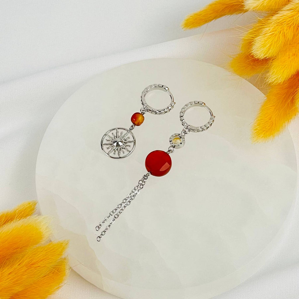 Серьги из Сердолика - Радуга самоцветов фото 2