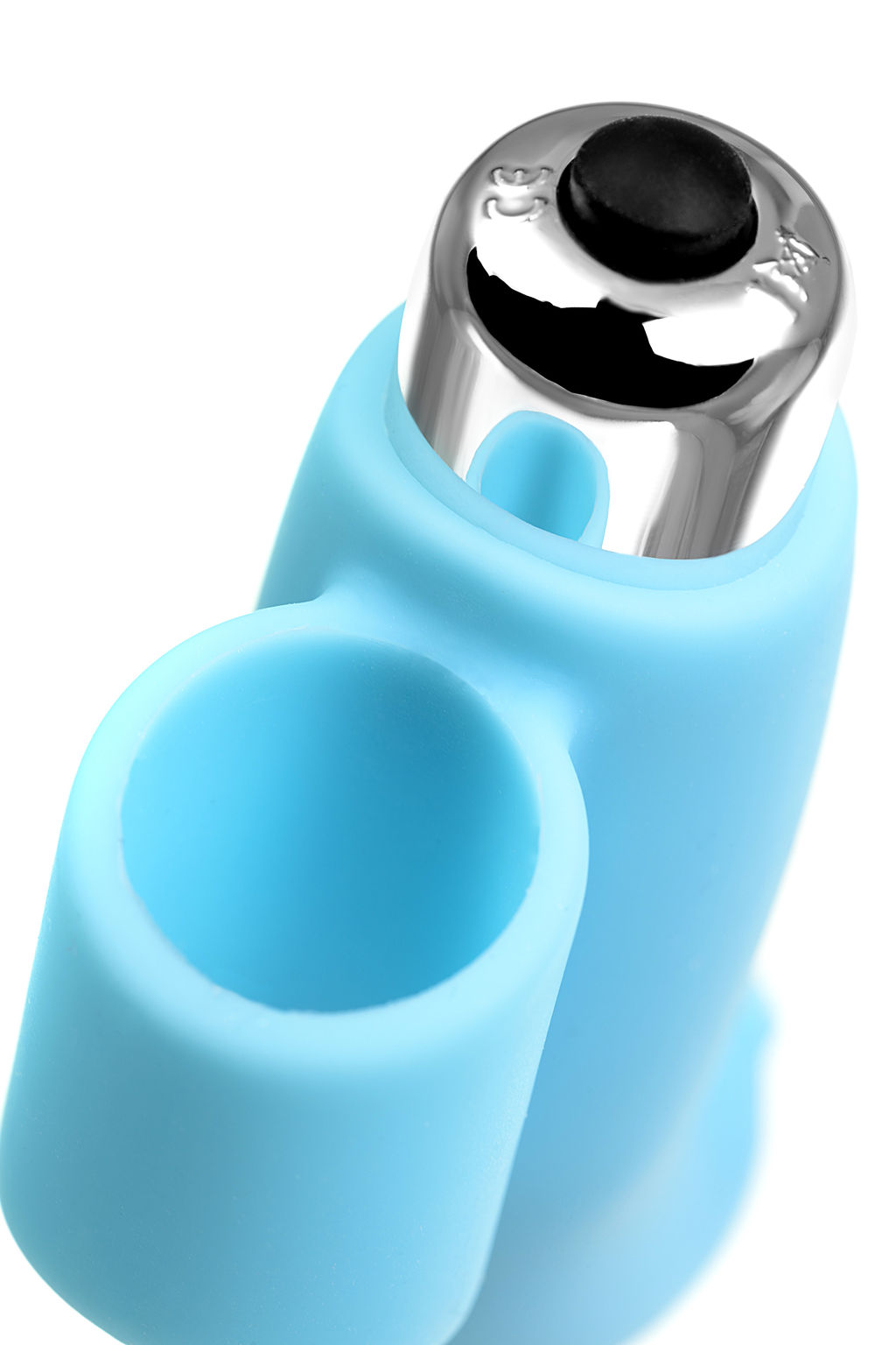 Вибронасадка на палец JOS DANKO для точки G, силикон, голубая, 9,5 см  фото 9