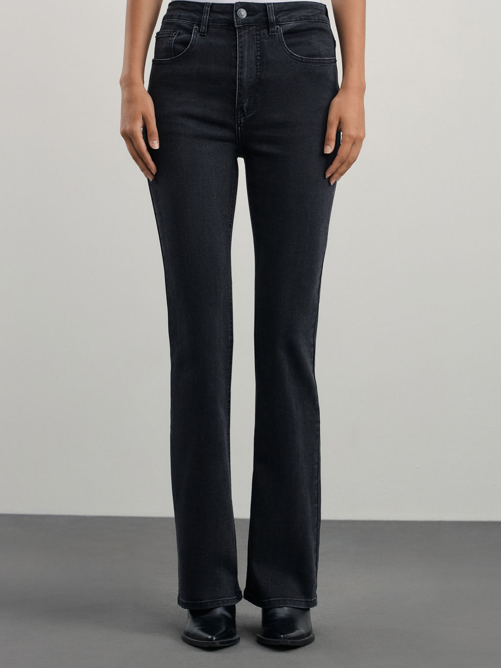 Джинсы bootcut с высокой посадкой / Zarina  фото 2