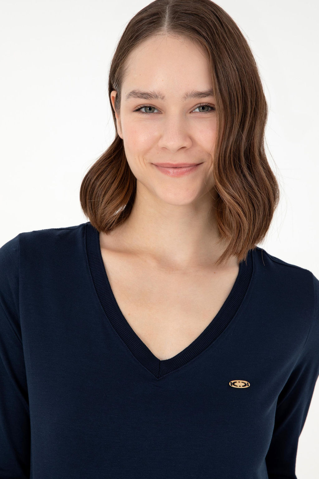 Женский темно-синий свитшот Неожиданная скидка в корзине - U.s. polo assn фото 2